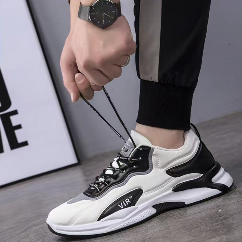 Fashion Black White Sneakers Casual Outdoor Lightweight Breathable Footwear Boys - ROMART GLOBAL LTD