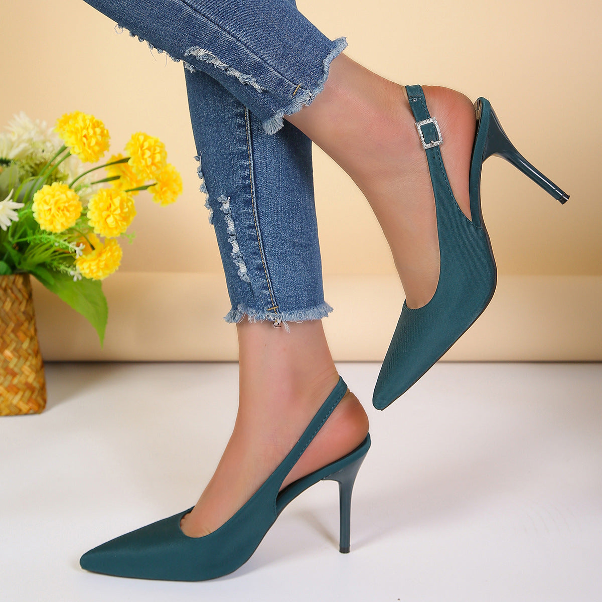 Pointed Toe Fashion Stiletto Heels Shoes For Women