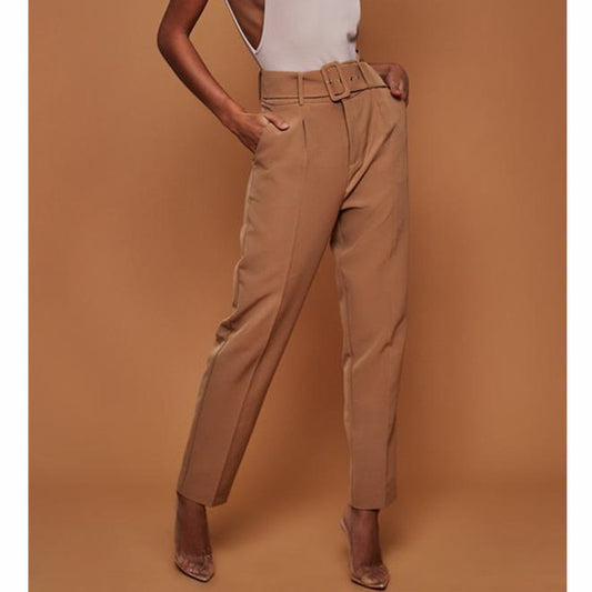 Straight Cut Loose Business Suit Pants Women - ROMART GLOBAL LTD