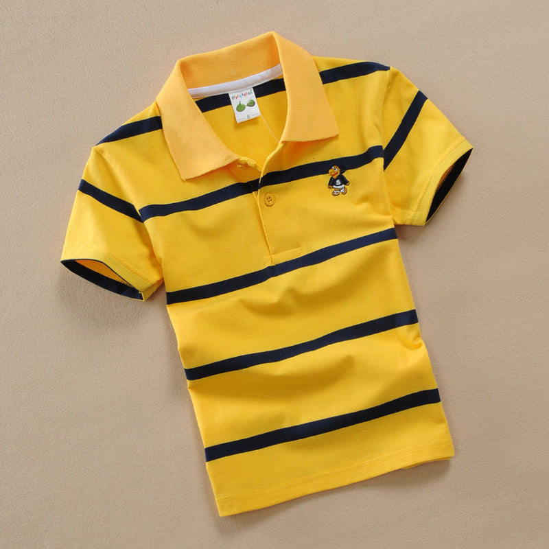 College Style Boys Polo Short Sleeve T-Shirt Boys - ROMART GLOBAL LTD