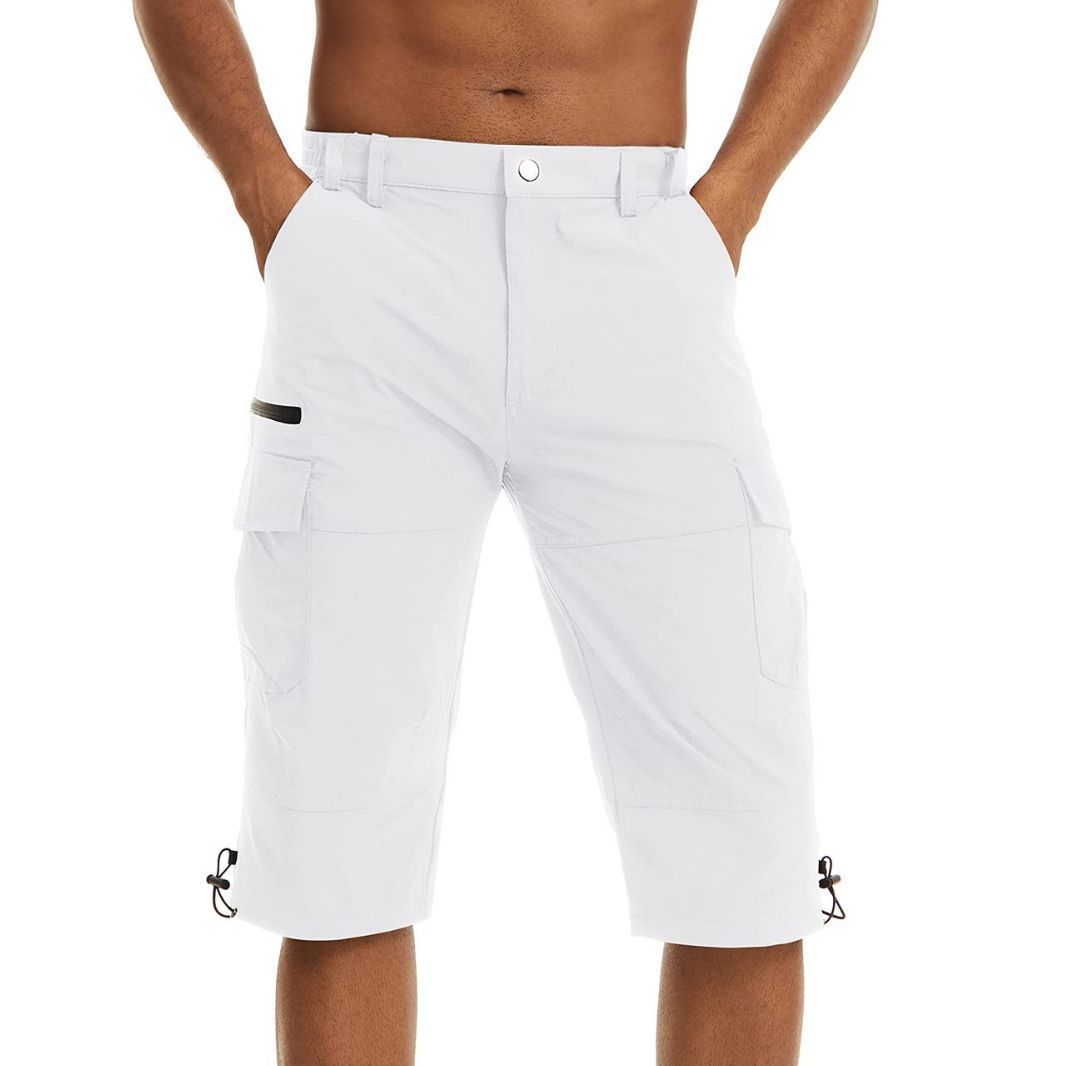 Summer Cropped Trousers For Men Thin Loose Casual Straight Pants - ROMART GLOBAL LTD