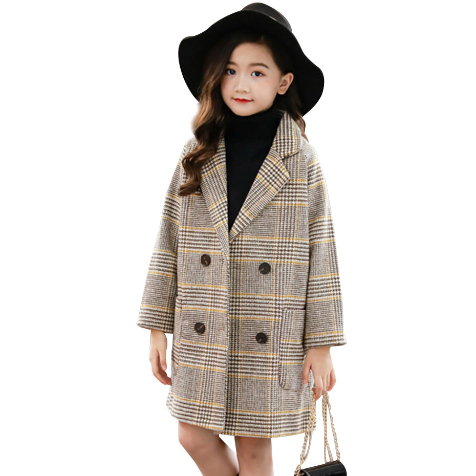 Kids Woollen Coat GIRLS - ROMART GLOBAL LTD