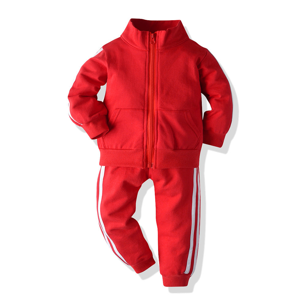 Two Zipper Spring And Autumn Sportswear Boys - ROMART GLOBAL LTD