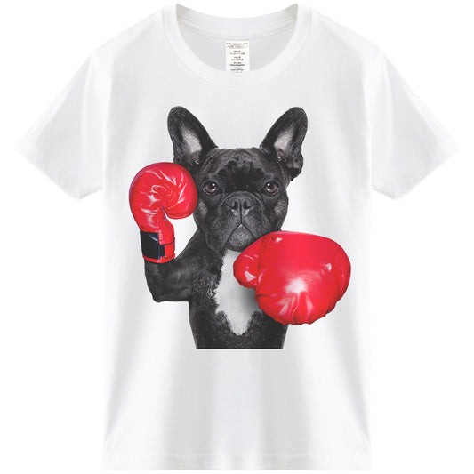 French Bulldog Puppy 3D Printed Short Sleeve T-Shirt