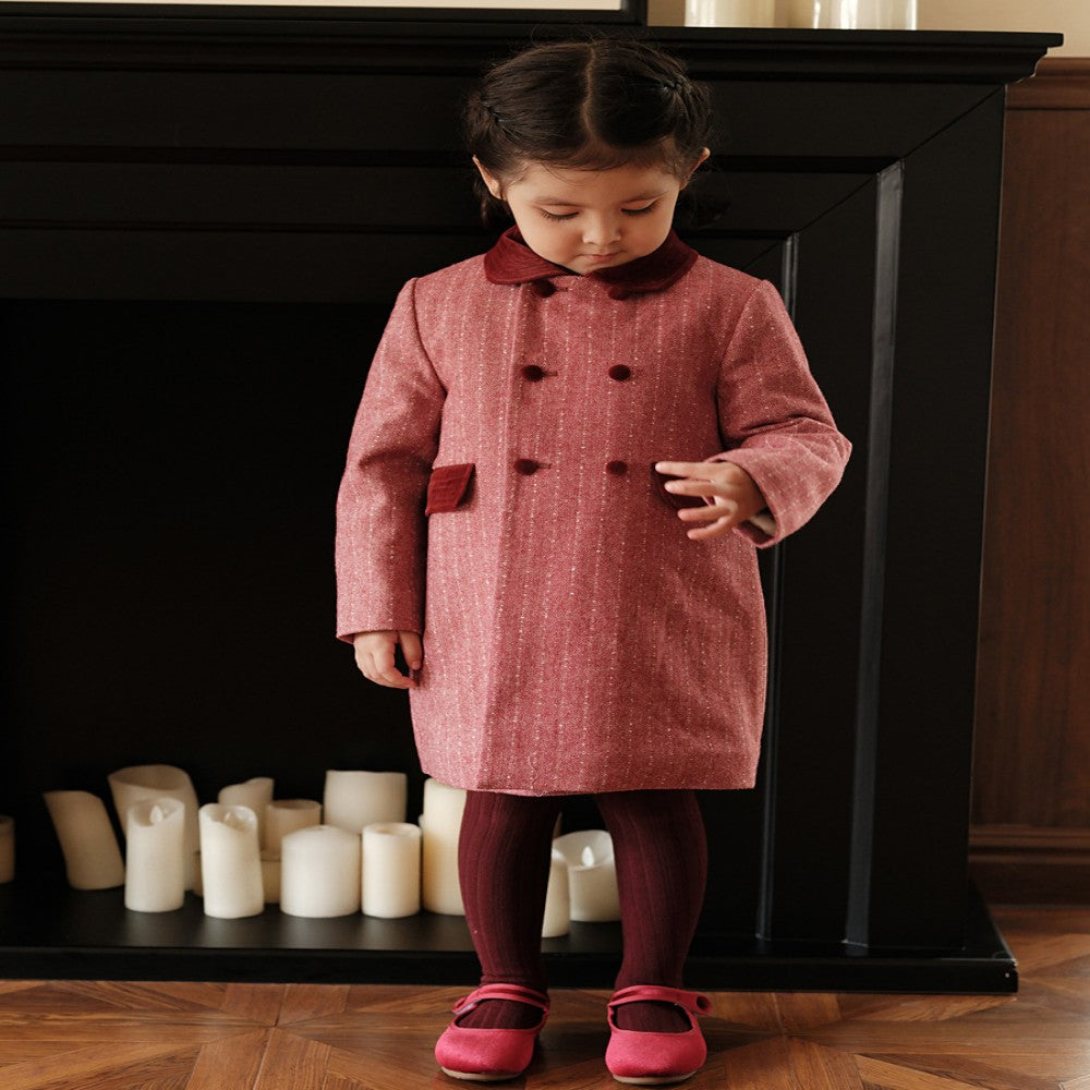 Kids Mid-Length Woollen Coat GIRLS - ROMART GLOBAL LTD