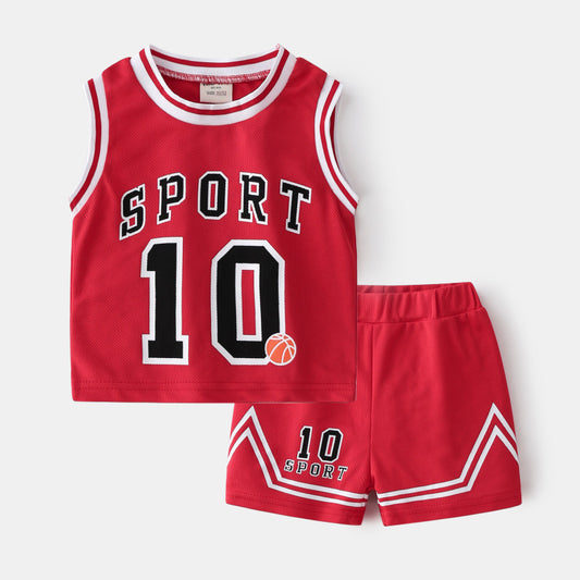 Two-Piece Kids Basketball Suits Underwear Boys - ROMART GLOBAL LTD