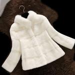New Mink Jacket Stand-collar Coat Girls - ROMART GLOBAL LTD