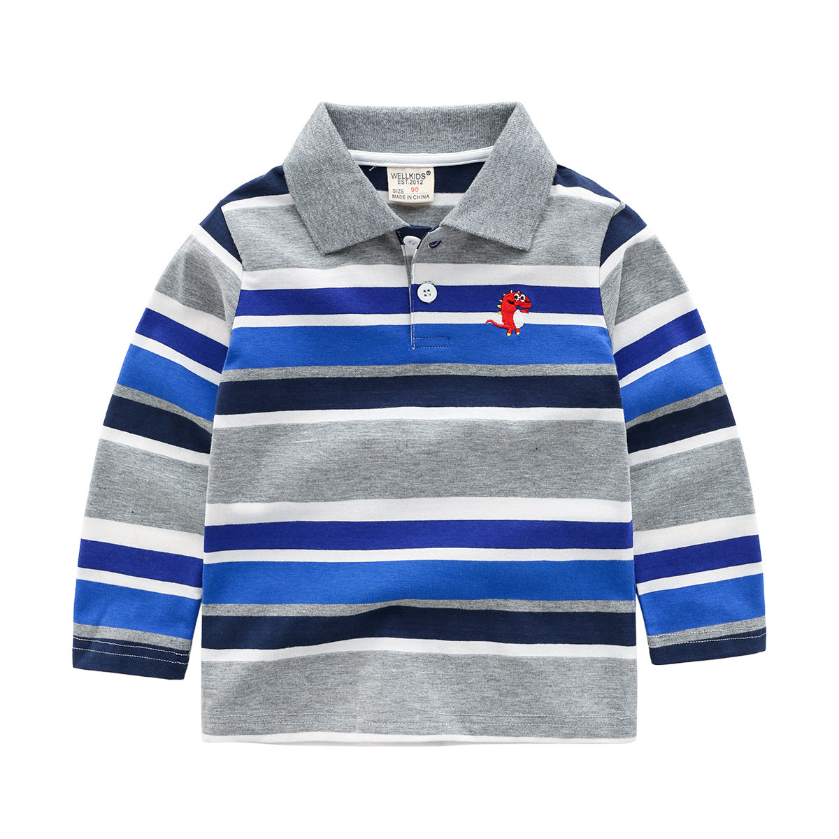 Striped Long Sleeve Tee Shirt For Boys