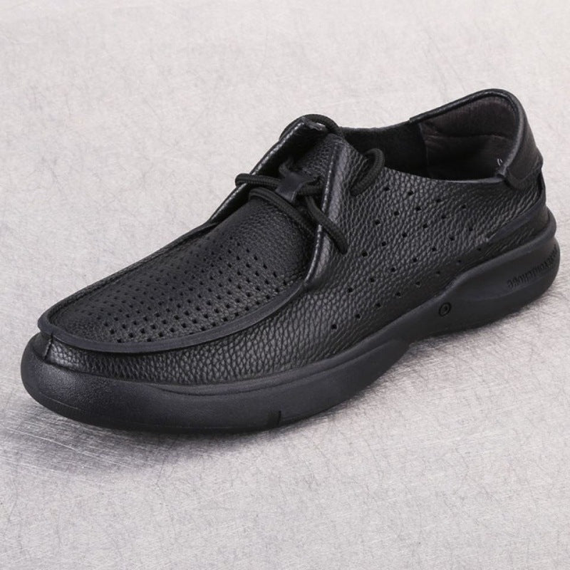 Men Hollow Breathable Shoes Business Casual