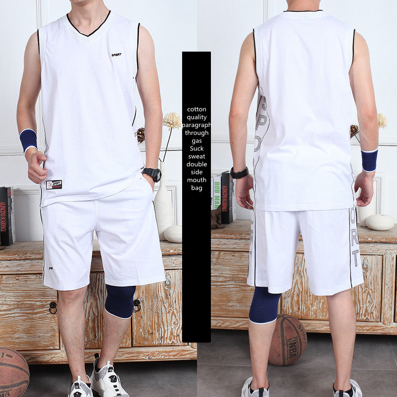 Casual Sleeveless Thin Vest & Shorts Sportswear Men - ROMART GLOBAL LTD