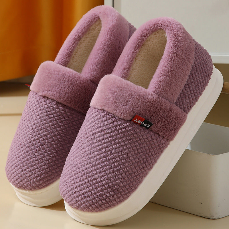 Adults Thick Sole Outdoor Plush Slippers UNISEX - ROMART GLOBAL LTD