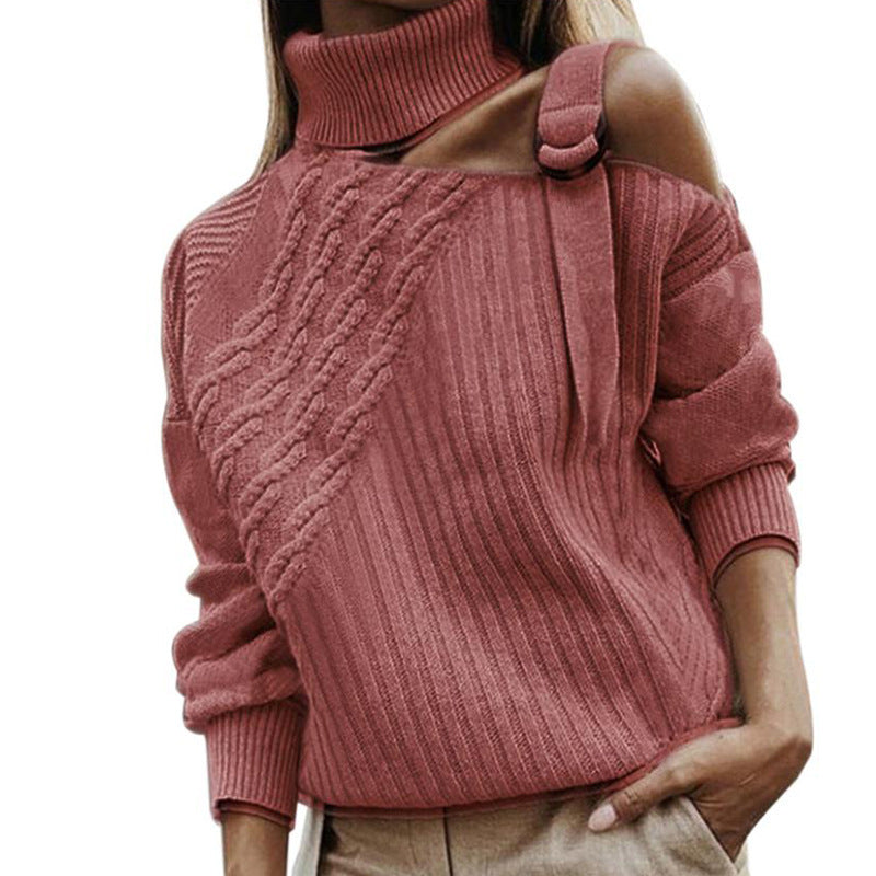 Single Shoulder Strap Fashion Knitwear Women - ROMART GLOBAL LTD