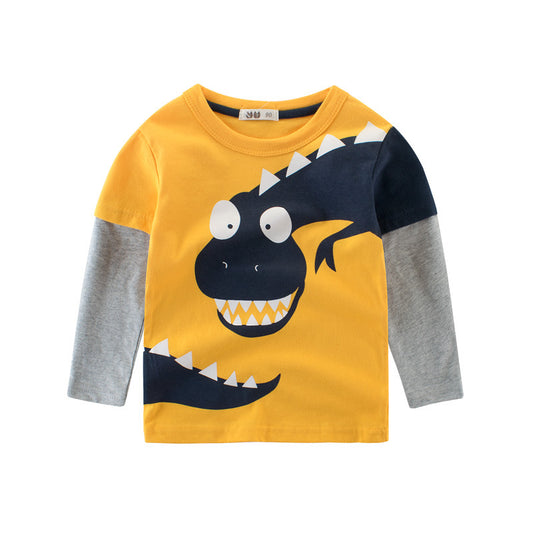 Dinosaur Printed Tee Shirts For Boys