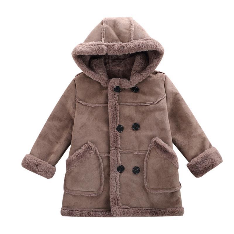 Kids Padded Suede Trench Coat BOYS - ROMART GLOBAL LTD