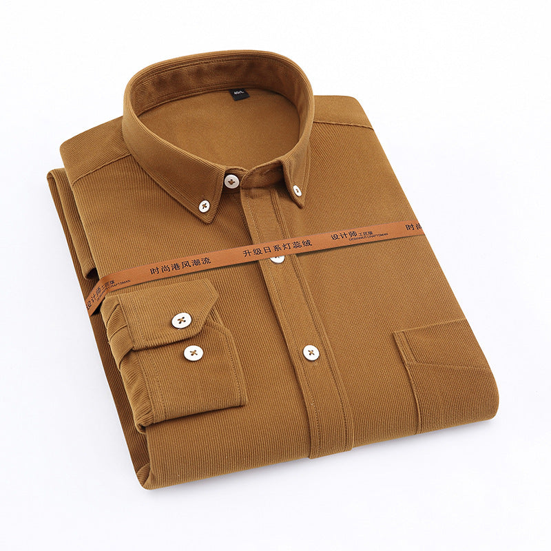 Hong Kong Style Retro Casual Shirt For Men