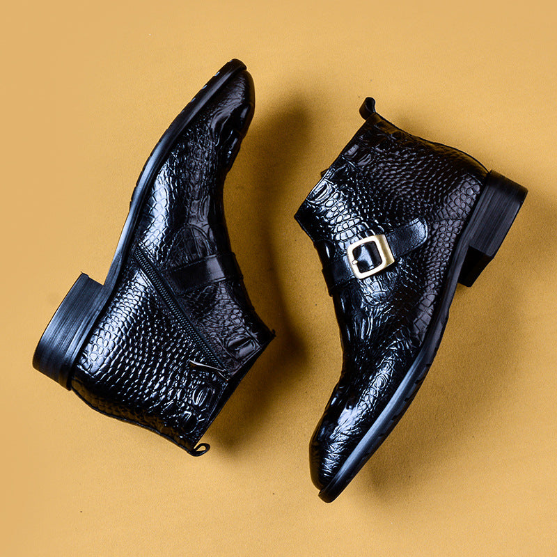 The Statesman High Top British Style Formal Leather Footwear Men - ROMART GLOBAL LTD