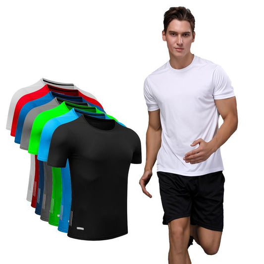 Quick Dry Slim Fit Top Tees For Sports Gym Exercise Outing For Men