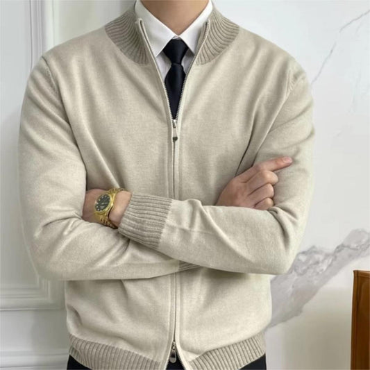 Long Sleeve Front Zipper Trendy Brand Knitwear Men - ROMART GLOBAL LTD