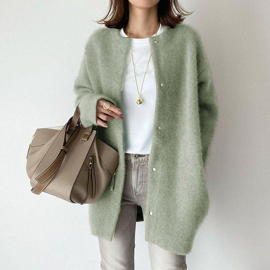 Soft Fashioned Coat For Slimming Sense Of Design Knitwear Women - ROMART GLOBAL LTD