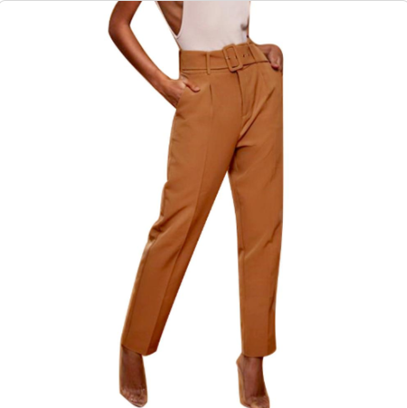 Straight Cut Loose Business Suit Pants Women - ROMART GLOBAL LTD
