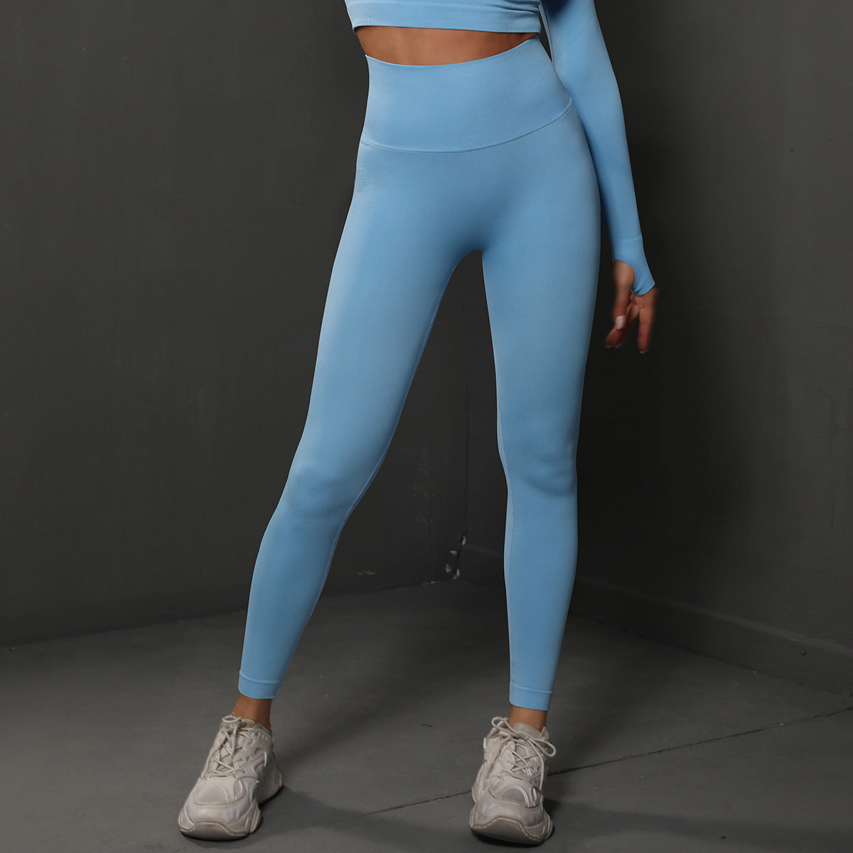 High Waist Seamless Yoga Pants Women's Solid Color Full Length Leggings Fitness Hip Up Running Sport Gym Legging Outfits - ROMART GLOBAL LTD