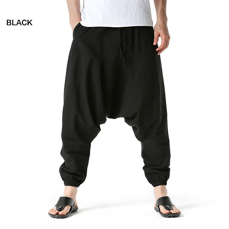 Japanese Loose Flying Squirrel Pants Casual Sports Trousers With Feet For Men - ROMART GLOBAL LTD