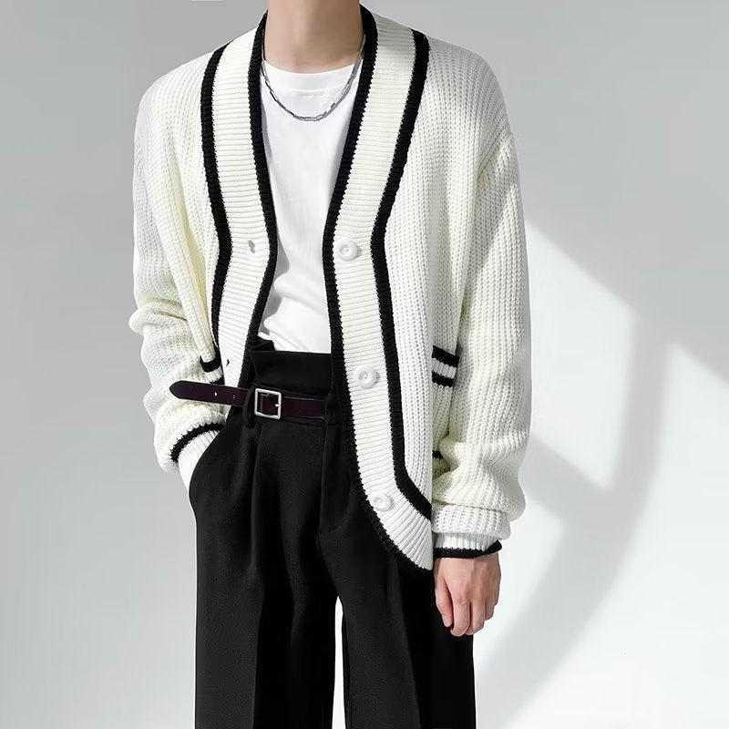Fashion Loose Sweater Cardigan Knitwear Men - ROMART GLOBAL LTD