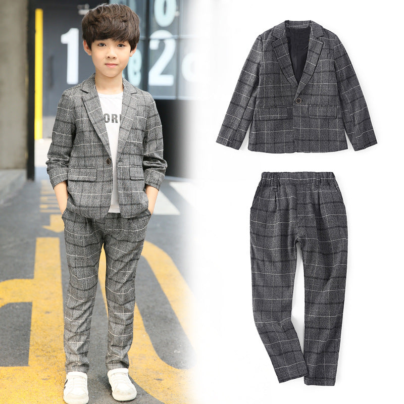 Boy's Suit Suit Children's Casual Small Suit Boy - ROMART GLOBAL LTD