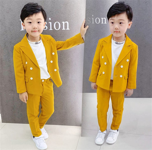 Kids Elegant All Formal Occasions Fashion Simple Catwalk Suit Boys - ROMART GLOBAL LTD