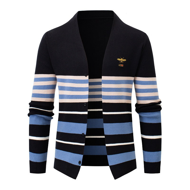 Men's Knit Cardigan Fashion Jacket Outer Sweater Knitwear Men - ROMART GLOBAL LTD