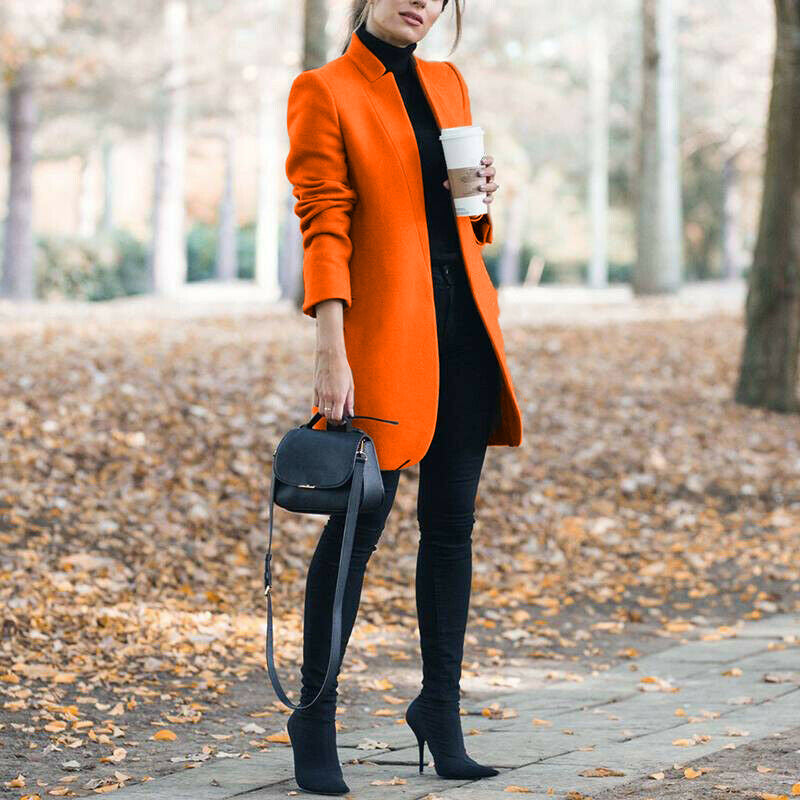 Winter Fashion Stand Collar Coat Women - ROMART GLOBAL LTD