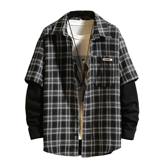 Two Plaid Long-Sleeved Shirt Boys - ROMART GLOBAL LTD