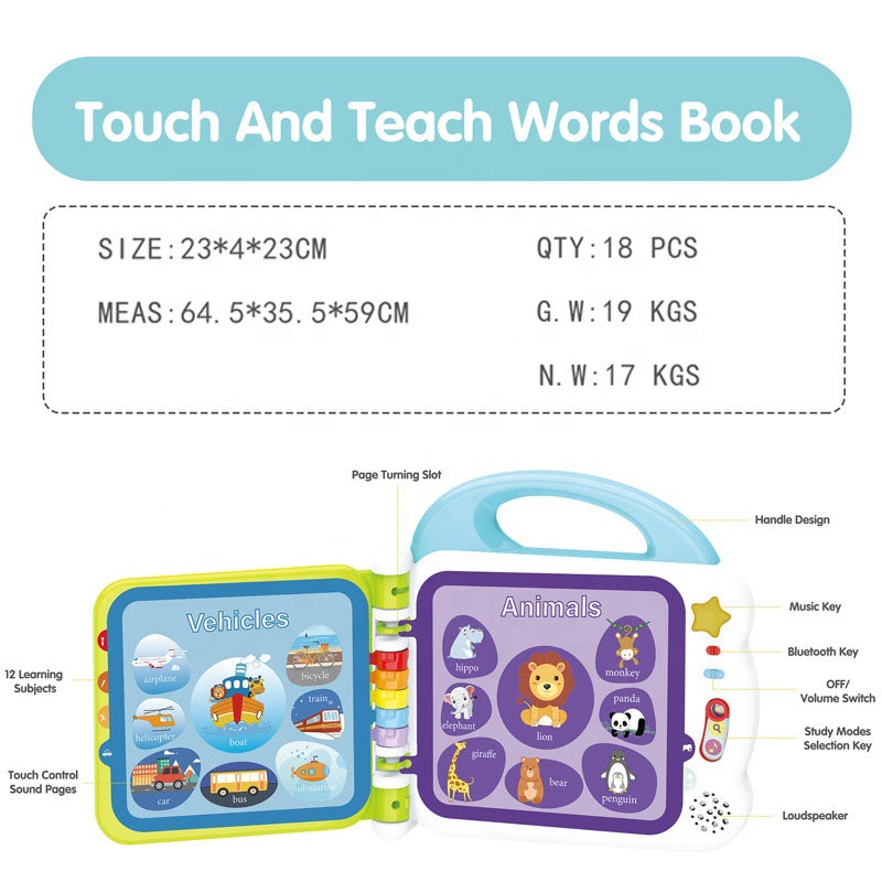 High Quality Educational English Intelligent Book Kids Learning - ROMART GLOBAL LTD