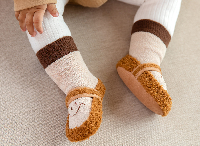 Super Thick Plus Fleece Baby Toddler Shoes Leather Socks - ROMART GLOBAL LTD