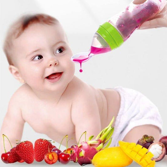 Kids Feeding Bottle With Spoon ACCESSORIES - ROMART GLOBAL LTD